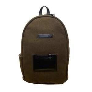 Sherpani Women’s Olive/Black Indie Wool With Leather Accents Backpack Sz M